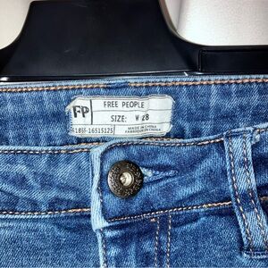 Free People Classic Blue Jean Capris